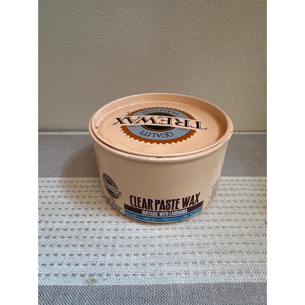 Older Trewax -Clear Paste w Carnauba for Floors Furniture Woodwork  75% full